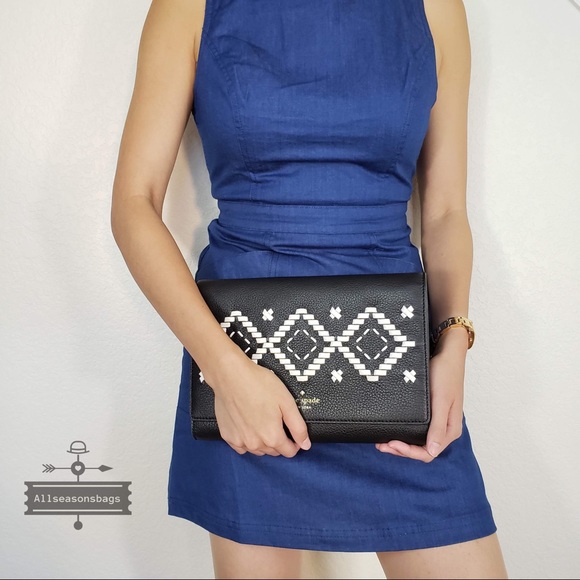 🔽 NWT Kate Spade Valencia Flynn Street Black Bag - Picture 3 of 8